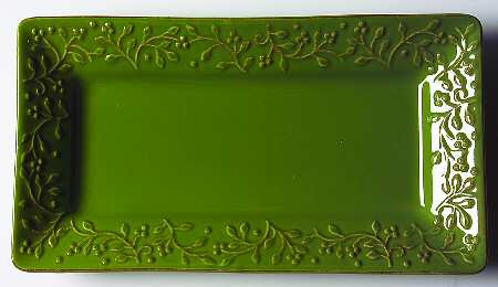 Chelsea Parsley (Green) Rectangular Tray 11"