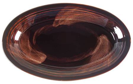 Tortoise Shell 16" Oval Serving Platter