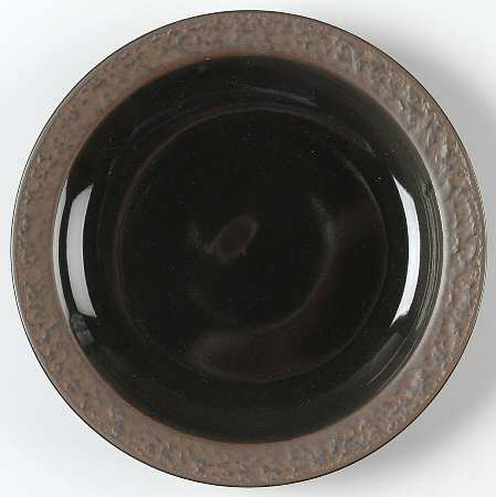 Rustic Charcoal Salad Plate by Sango