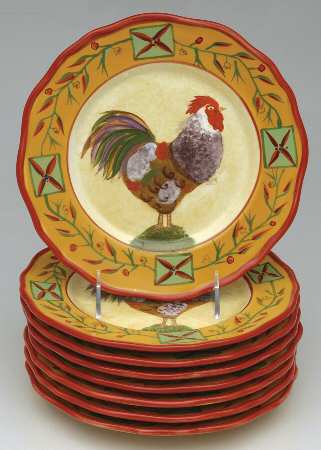 Fair Weather Friends Gold (Set of 8) Salad Plates