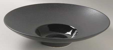 Kyoto Black 9" Hors d'Oeuvre Plate by Sasaki