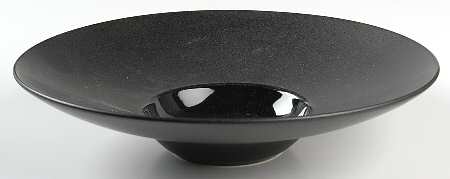 Kyoto Black 11" Hors d'Oeuvre Plate by Sasaki