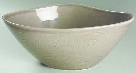 Spa Taupe 9" Oval Vegetable Bowl