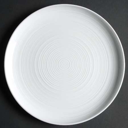 Spin White Salad Plate