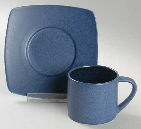 Kyoto Blue Espresso Cup and Saucer Set