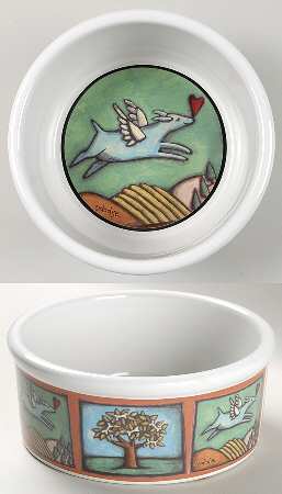 Flight of the Blue Dog Dog Bowl