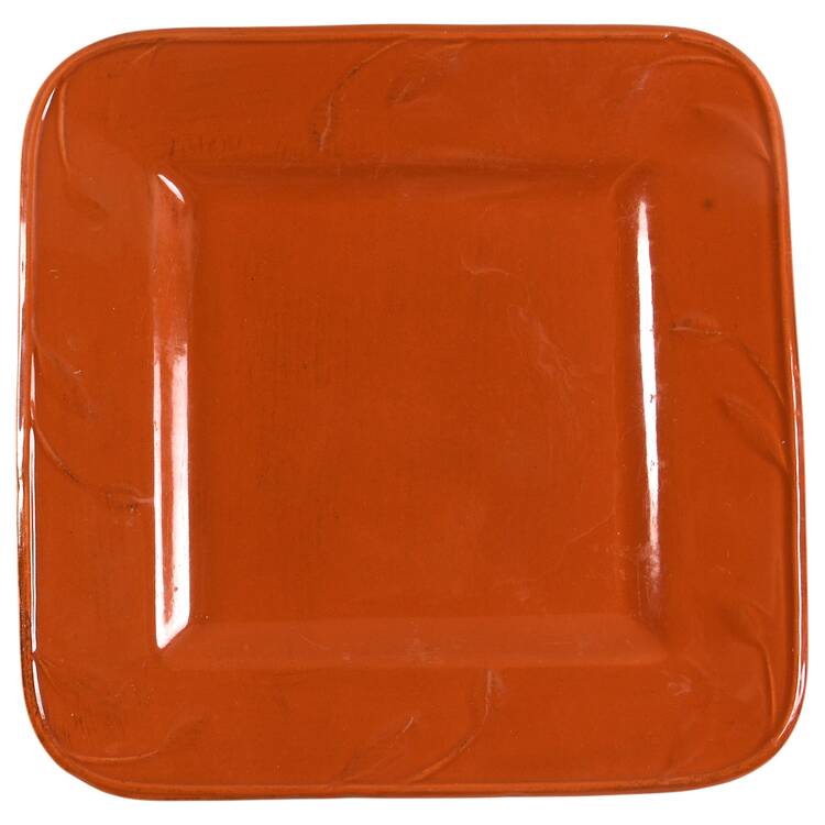 Sorrento Paprika (Orange) Square Salad Plate