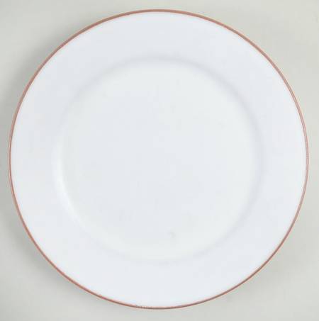 Terra Cotta Trim Salad Plate