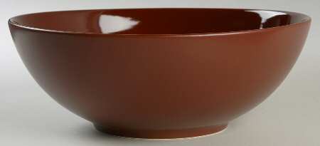 Zen Cinnabar 10" Round Vegetable Bowl by Sasaki