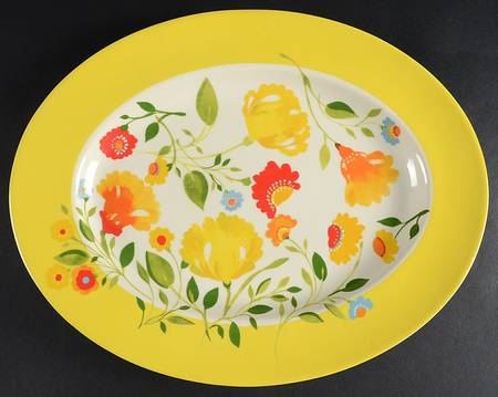 Buttercup Faire 15" Oval Serving Platter