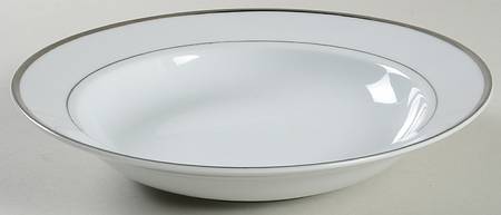 Sonoma Platinum Rim Soup Bowl