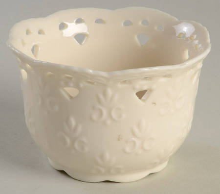 Cream Lace Dip Bowl (for Dip and Spreader)