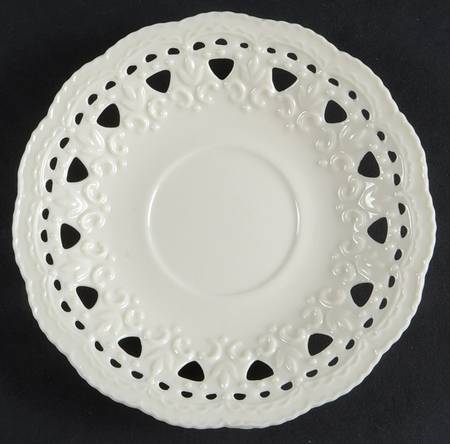 Cream Lace Saucer