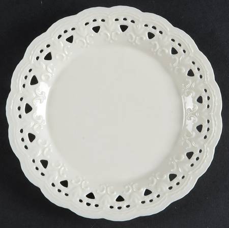 Cream Lace Dessert/Pie Plate