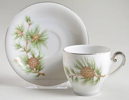 1028 Flat Demitasse Cup & Saucer Set