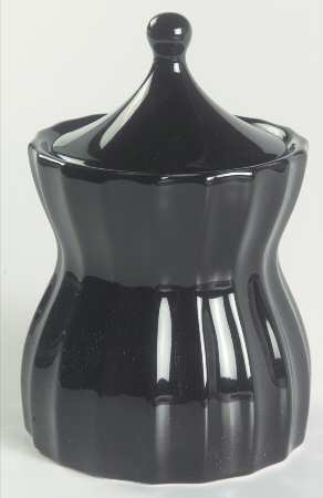 Dynasty Black Sugar Bowl & Lid
