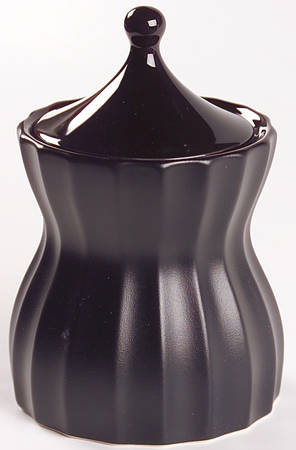 Dynasty Black Twilight Sugar Bowl & Lid