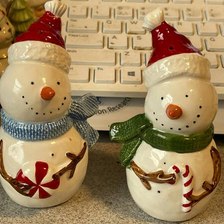 Peppermint Lane Salt & Pepper Set