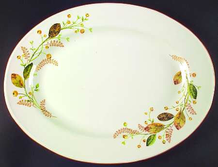 Winter Bouquet 18" Oval Serving Platter