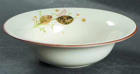 Winter Bouquet Rim Soup Bowl