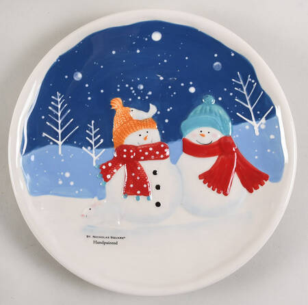 Snow Days Salad Plate