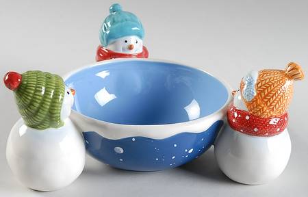 Snow Days Figural Candy Bowl