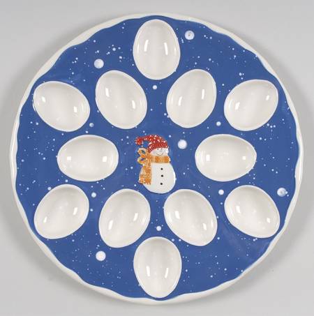 Snow Days Deviled Egg Plate by St Nicholas Square