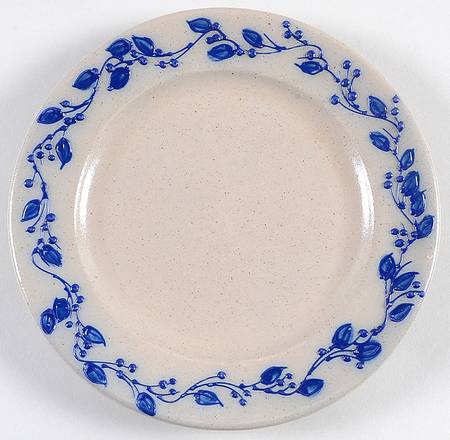 Blue Vine Luncheon Plate