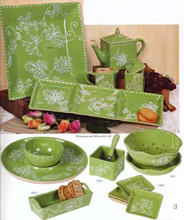 Anjolie Green Teapot & Lid