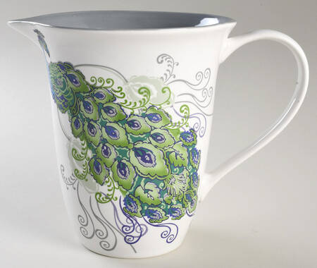 Peacock 64 Oz Pitcher by Scents & Feel Studio