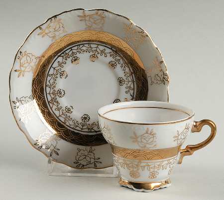 SER7 Footed Demitasse Cup & Saucer Set