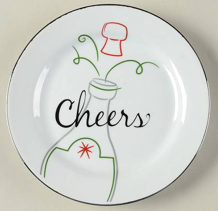 Eat, Drink & Be Merry Appetizer Plate