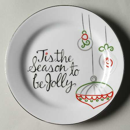 Eat, Drink & Be Merry Appetizer Plate