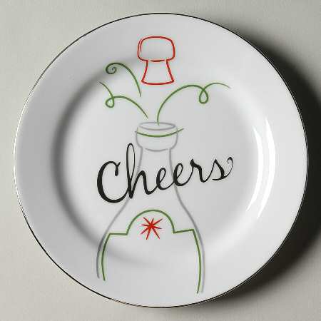 Eat, Drink & Be Merry Appetizer Plate