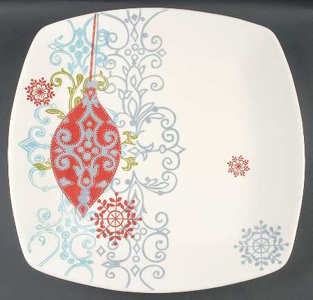 Elegant Ornaments 16" Square Serving Platter