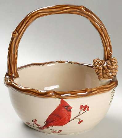 Snow Valley 7" Handled Basket