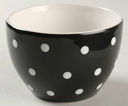 Dots Black 5" Mixing Bowl