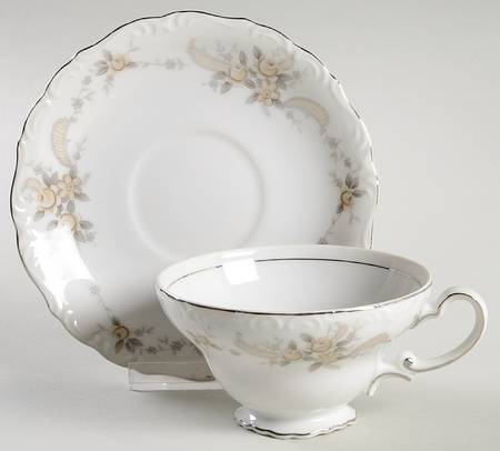 Queen Anne Footed Cup & Saucer Set