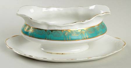 SUB51 Gravy Boat with Attached Underplate by Superior Bavaria