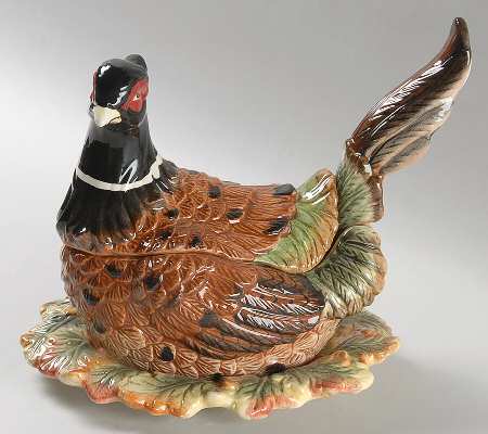 Harvest Figural Collection Gravy Boat & Underplate with /Lid & Ladle