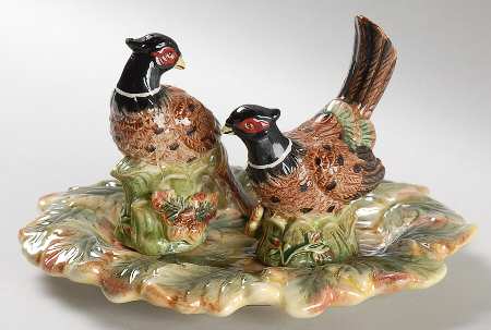 Harvest Figural Collection (3 Pc) Salt and Pepper Tray Set