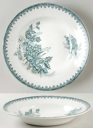 Margot Blue Green Rim Soup Bowl