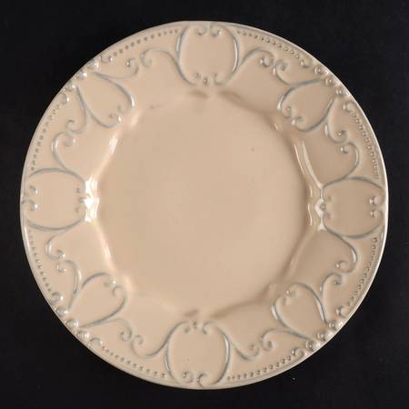 Isabella Yellow Creme Salad Plate