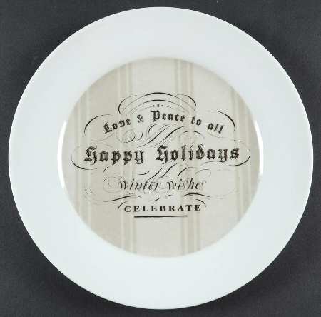Green House Holiday Salad Plate