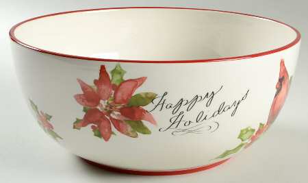Holiday Traditions 10" Round Serving Bowl