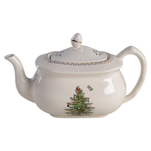 Christmas Tree Gold Collection Teapot & Lid