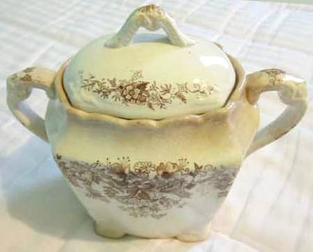 Venice Brown Sugar Bowl & Lid by Smith, Ford & Jones