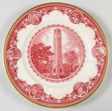 N C State Dinner Plate