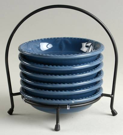 Sorrento Indigo (7 Piece) Dip Bowl Set (6 Bowls & Caddy)