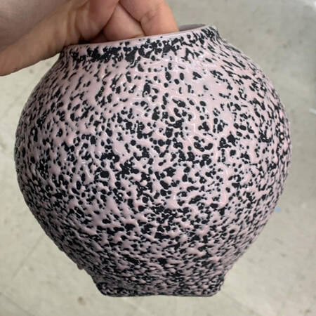 Chantilly Confetti Pink 6" Globe Vase
